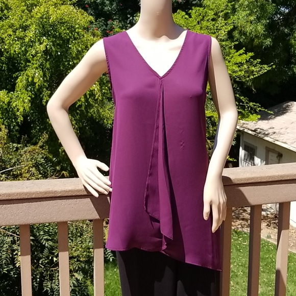 Apt. 9 Tops - Apt 9 Burgundy Sleeveless Top  NWOT
